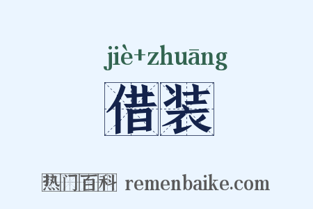 借装是什么意思的图片